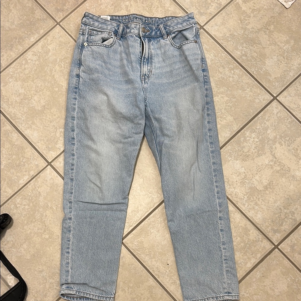 American Eagle Outfitters Light Blue Straight Leg Jeans